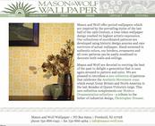 Mason and Wolf Wallpaper