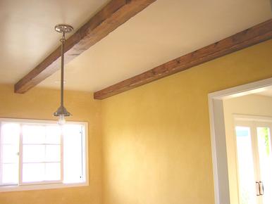 Lime wash plaster walls in a kitchen renovation